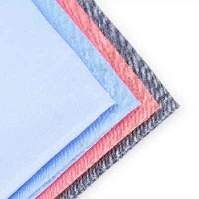 Oxford Cloth Fabric Cotton 120gsm Shirting Fabric Yarn Dyed Camisamm Fabric Factory Wholesale