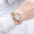 New Oval SUNFLOWER Bracelet with Diamond Watch Simple Luxury Women's Wrist Watch