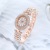 New Oval SUNFLOWER Bracelet with Diamond Watch Simple Luxury Women's Wrist Watch