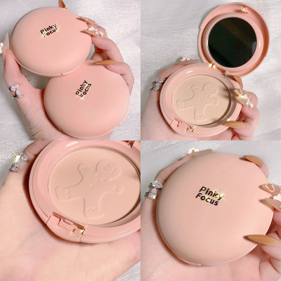 and Waterproof Wet and Dry Dual-Use Non-Stuck Pink TikTok Kuaishou Popular Powder Face Powder One Piece Dropshipping