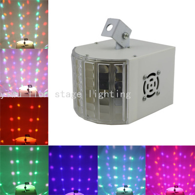 Factory Direct Sales Led Mini Sixlaser Colorful Flash Butterfly Lamp Bar Stage Flash Laser Light