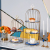 European-Style Three-Layer Cake Stand Fruit Plate Stainless Steel Bird Cage Stand Dim Sum Plate Dessert Table Display Stand Decoration Creative