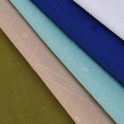 Jacquard Minimatt Fabric 100% Polyester Greta Gabardine Fabric for Table Cloth Curtain Garment