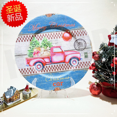 Christmas Series Round Charger Plates for Hotel Dercoration Banquet Serving Plates