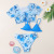 Foreign Trade Big Kids Swimsuit Bikini Three-Piece Floral Swimsuit 2022 Hot Sale Swimsuit