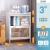 Kitchen Storage Rack with Door Multi-Tier Cabinet Tableware Flat Ware Multi-Functional Storage Cabinet Pot