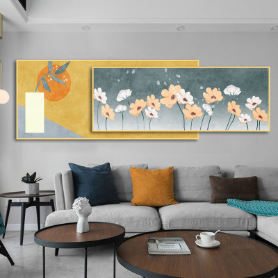 Export Hot Fresh Flower Canvas Decorative Painting HD Printing Sunflower Home Living Room Oil Painting Canvas Painting