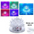 Factory Direct Sales Led Golden Little Sun Lotus Lamp Colorful Crystal Rotating Magic Ball Light Ambience Light Buddhist Lamp
