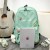 Schoolbag Female Student Korean Style Large Capacity Middle School Student Schoolbag Female Ins Backpack Double Layer Waterproof Nylon College Fashion