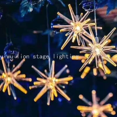 Factory Direct Sales Led Wedding Stage Acrylic Sea Urchin Chandelier Transparent Luminous Starfish Lamp Ceiling Decorative Lamp