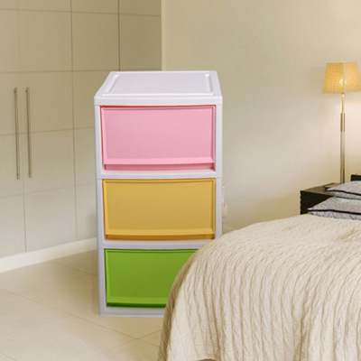 Japanese and Korean Candy Color Combined Chest of Drawer Clothing Toys Storage Cabinet Portable Children Clothing Organizing Cabinet 8593