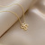 Dongdaemun Fashion Small Fresh Flower Necklace Simple Niche Zircon Pendant Cold Style Personalized Zircon Clavicle Chain
