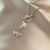 INS French Retro Personalized Love Pendant Angel Simple Titanium Steel Necklace Female Online Influencer Fashion Short Necklace