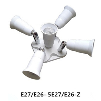 Supply E27/E40 to 5e27/E14/Gu 100,000-Way Conversion Lamp Base Lamp Holder