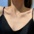 European and American Fashion Cool Internet Celebrity Titanium Steel Necklace Female Ins Style Cross Zircon Pendant Cold Style All-Match Clavicle Chain