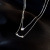 Korean Fashion Ins Double-Layer Pendant Cold Style Elegant Zircon Titanium Steel Necklace Personality Trendy Design Clavicle Chain