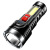 Power Torch USB Charging Outdoor Multi-Function Torch Cob Sidelight Power Display Factory Direct Sales