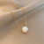 Design Titanium Steel Pearl Necklace for Women Ins Refined Stylish and Versatile Clavicle Chain Internet Influencer Cold Style Simple Pendant