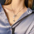 INS French Retro Personalized Love Pendant Angel Simple Titanium Steel Necklace Female Online Influencer Fashion Short Necklace