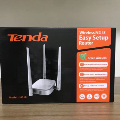 Tenda Tengda N318 Wireless WiFi Home Small Apartment 300M English Broadband Router Router Router