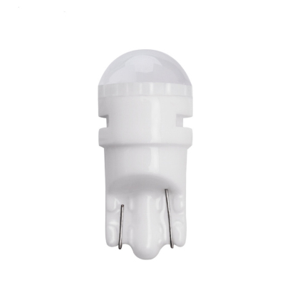 Auto LED Lights T10 High-Power Instrument Width Lamp Ceramic round Lens Frosted Short Yellow Light