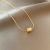 European and American Simple Ins Trendy Metal Necklace Female Online Influencer Graceful Personality Pendant Cold Style Retro Clavicle Chain