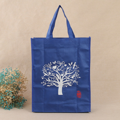 Custom Printed Logo Non-Woven Environmental Shopping Bag Backpack Bag Foldable Laminating Bag Sewing Portable Non-Woven Bag