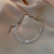 Titanium Steel Necklace for Women Light Luxury Minority Full Diamond Chain Pendant Trendy Simple Ins Internet Celebrity Temperament Wild Clavicle Chain
