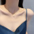 INS Style Trendy Fashion Titanium Steel Necklace Geometric Pearl Zircon Clavicle Chain Cold Style All-Matching Graceful Pendant for Women