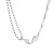Korean Style Vintage Zircon Titanium Steel Necklace for Women Ins Style All Match Personality Pendant Internet Influencer Cold Style All-Match Clavicle Chain