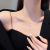 Japanese and Korean Fashion Ins Style Zircon Titanium Steel Necklace Female Online Influencer Micro-Inlaid All-Match Pendant Cold Style Personalized Clavicle Chain