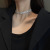 Titanium Steel Necklace for Women Light Luxury Minority Full Diamond Chain Pendant Trendy Simple Ins Internet Celebrity Temperament Wild Clavicle Chain