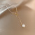 Dongdaemun Fashion Pearl Necklace Female Bow Retro Easy Matching Clavicle Chain Personality Trend Ins Design Pendant