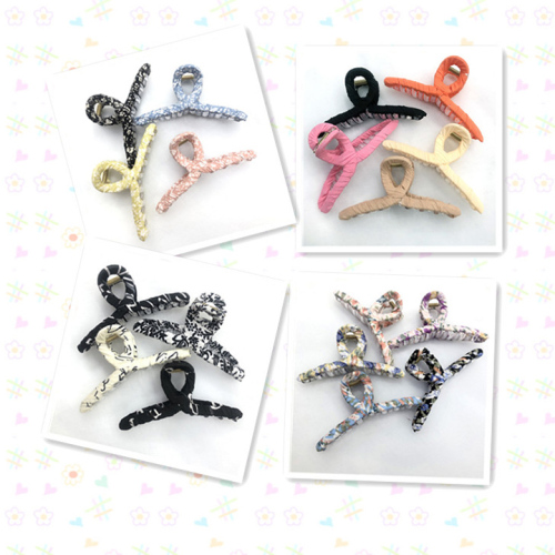 A2346 Winding Cloth Fashion Large Hair Claw Hair Claw Barrettes Hair Accessories Bangs Clip Japanese and Korean Ornament Supply