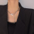European and American Ins Personalized Fashion Letter B Necklace Female Online Influencer Cold Style Simple Pendant Niche Temperament Clavicle Chain Female