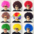 Kindergarten Activity Props Halloween Funny Color Fans Hair Clown Performance Wig Wig Fluffy Afro