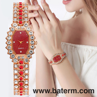 Cross-Border Foreign Trade Women's Bracelet Watch Hot Selling Square Watch Women's Diamond Simple Fashion Watch Fashion Watch
