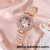 Foreign Trade Fashion Refined Rhinestone Starry Flower Pattern Bracelet Watch Women's Elegant Women's Watch Quartz Watch Fashion