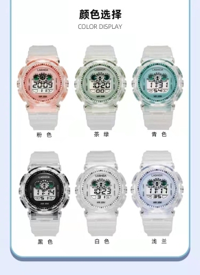 New Preppy Style Electronic Watch Female Middle School Student Simple Korean Style Cute Sport Watch Waterproof
