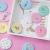 Small Mirror Korean Cute Cartoon Mini Makeup Mirror Portable Small round Mirror Tinplate Mini Mirror Small Mirror