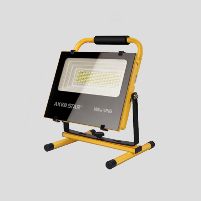 Akk0star 100W Emergency Flood Light with Solar Charging Board Flood Light