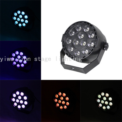 Factory Direct Sales 12 Mini Led Three-in-One Black Plastic Full Color Flat Par Light Bar Stage Flash Lamp Decorative Light