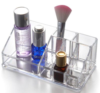 Lipstick Storage Box Delicate Small Storage Grid Acrylic Separately Packed Case Single Multi-Functional Cosmetics Multi-Grid Desktop
