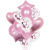 Cross-Border 14pcs18-Inch Aluminum Film Shimmer Sequins Rose Gold Balloon Set Baby Party Decoration Holiday Layout