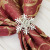Snowflake Design Premium Napkin Rings Hotel Towel Buckle for Wedding Party Dinner Table Decor 