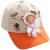 Children's Hat Spring and Autumn Boys Casual Baby Peaked Cap Cartoon Space Bear Children's Baseball Cap Girl's Sunhat