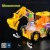 Electric Excavator Electric Universal Transparent Gear Engineering Vehicle Toy Car Foreign Trade Toy Transparent
