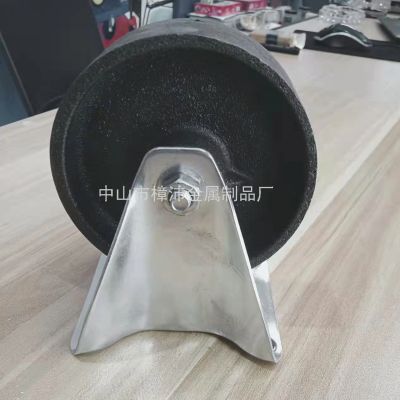 Iron High Temperature Resistant Universal Wheel Cast Iron Wheel Heavy Iron Wheel Oven Wheel with Bearing Caster Industrial Tire