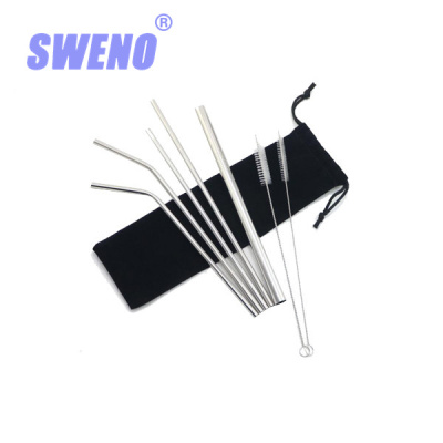 Sweno Color Straw 12 * 215mm Stainless Steel 304 Food Grade Stainless Steel Straw