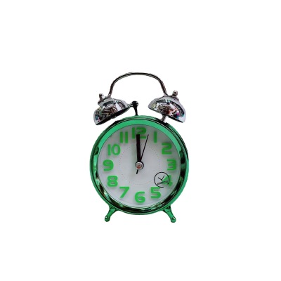 Electroplating Color Quartz Clock Simple Bell Children's Desk Mute Alarm Clock